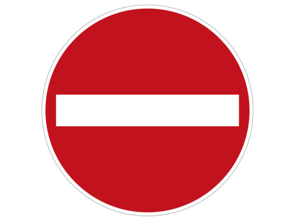 Verkehrszeichen 267 Verbot Der Einfahrt Radfahrausbildung Grundschule Parcours